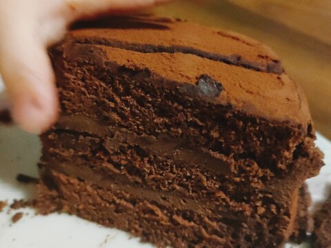 ラムが濃厚リッチな大人チョコケーキ